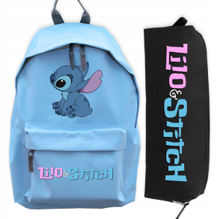SADA BATOHU, modrá, ČIERNE POUZDRO NA PEČIARNE, Darček pre dieťa LILO STICH NIKE